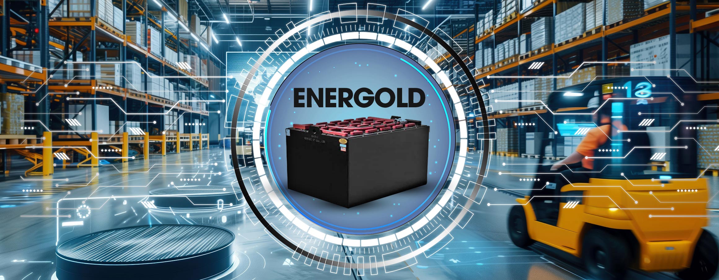 Batteria per carrelli elevatori Energold.